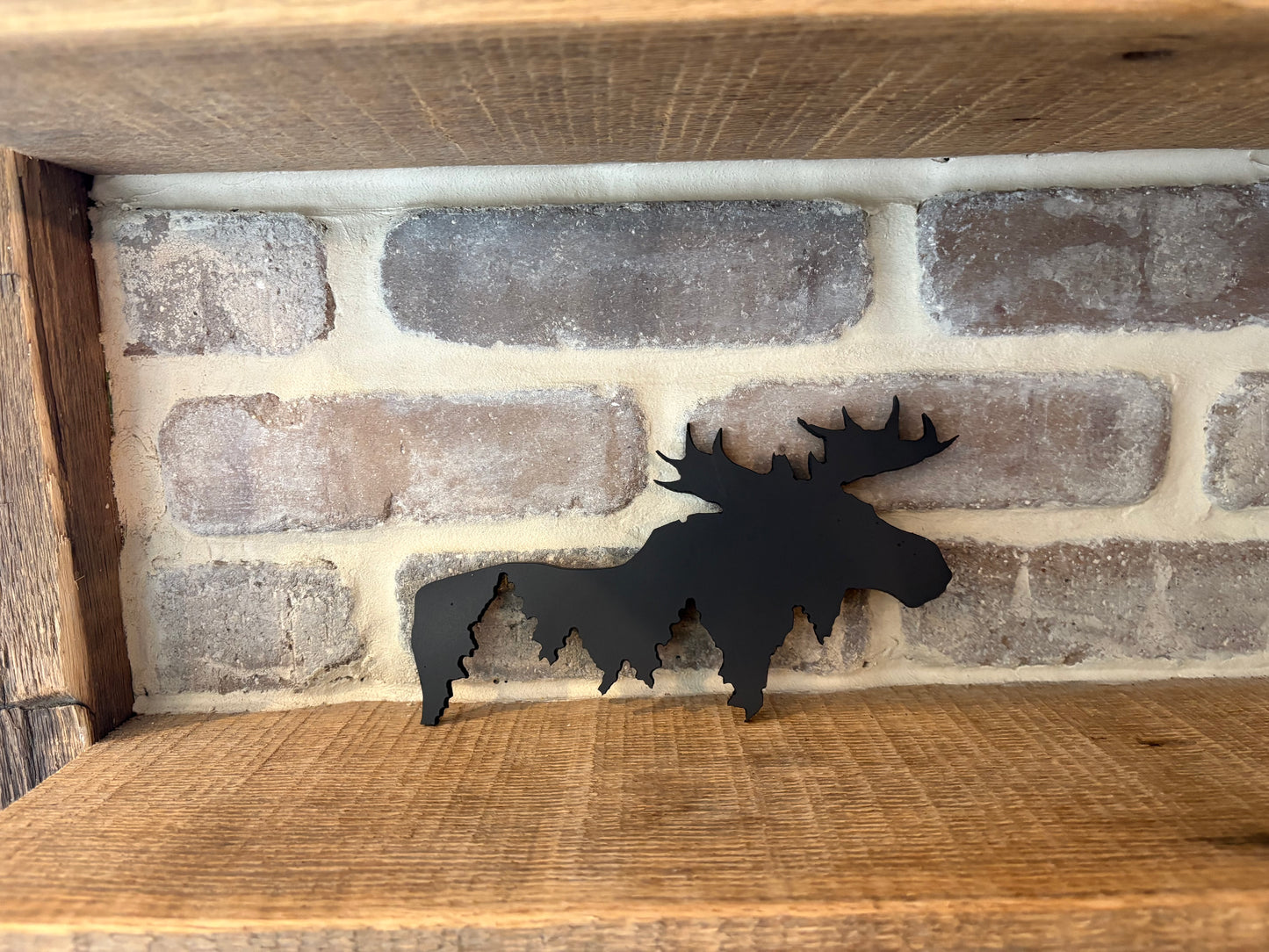 Moose with Trees Decoration