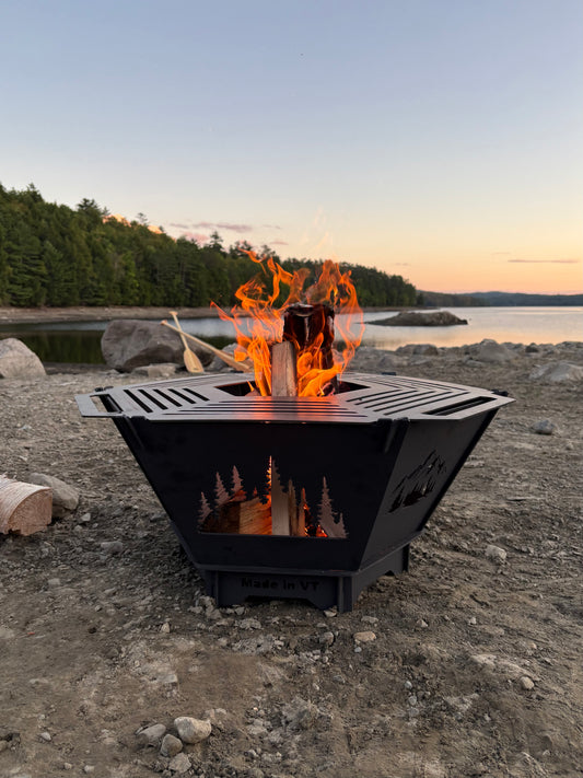 Hex Fire Pit Grill